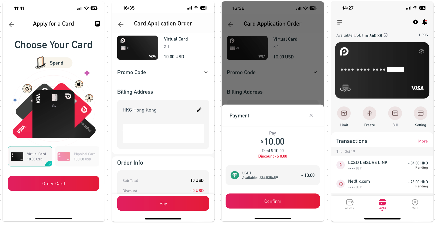 Apply for Card