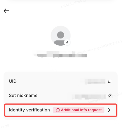 Entering Personal Details exactly as ID